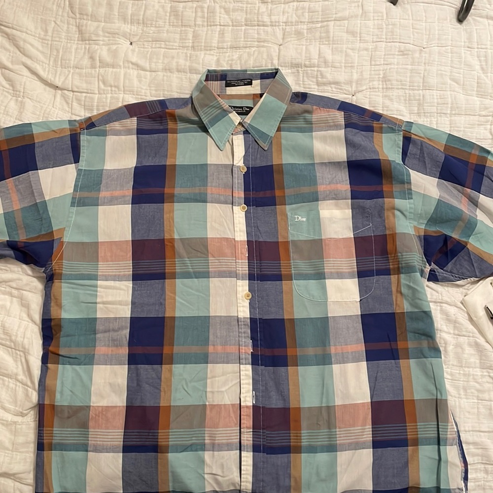 Christian Dior button down shirt size XL. Great condition.